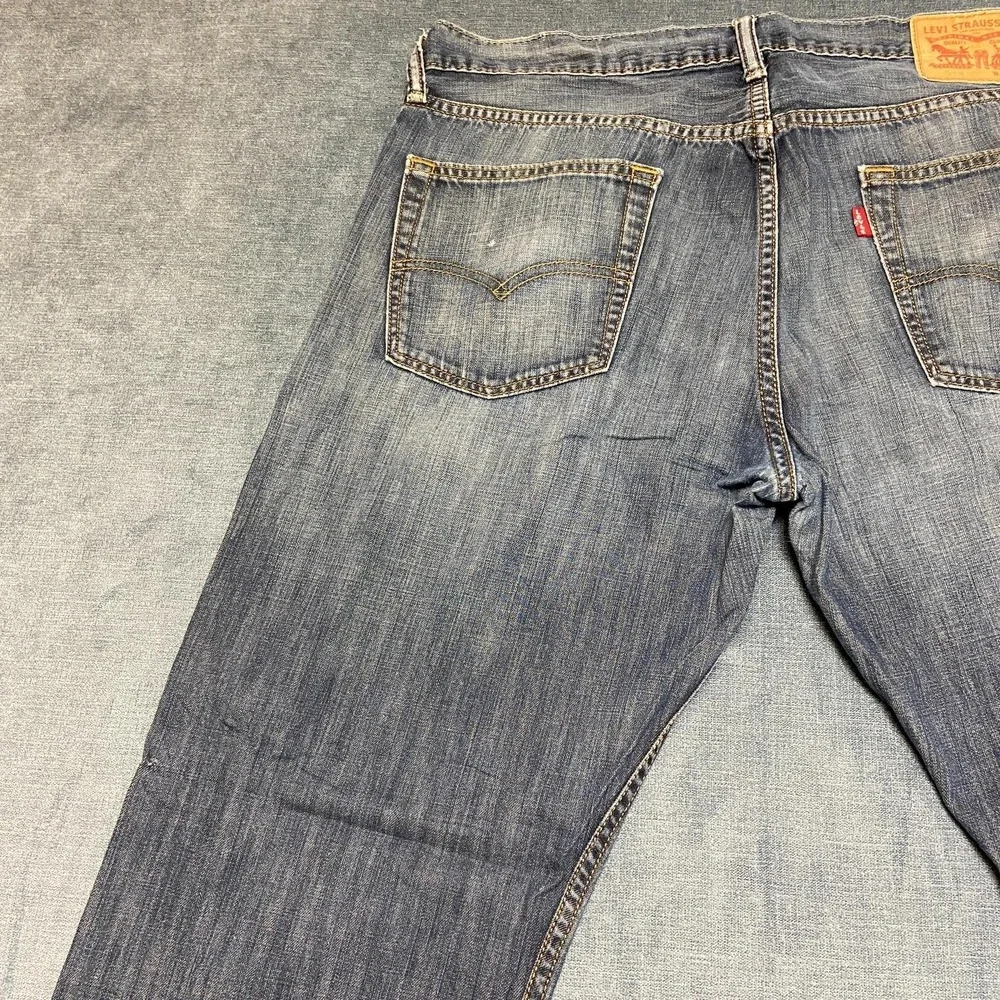 Levi's 514 Jeans Mens 36x32 Blue Denim Cotton Stretch All Day Comfort Straight